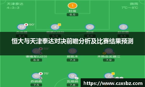 恒大与天津泰达对决前瞻分析及比赛结果预测
